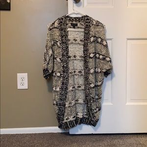 Black, Off White and Gold Sparkled Sweater